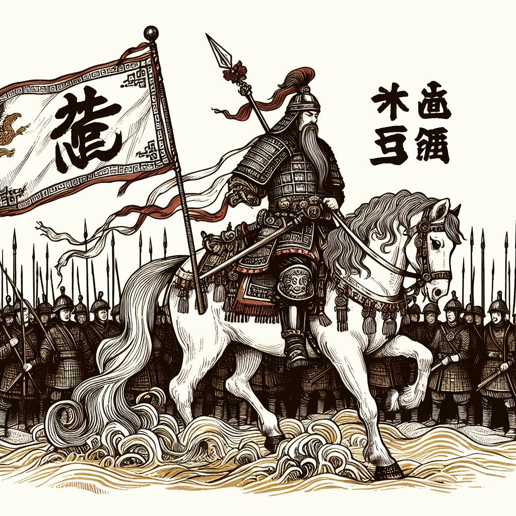 将军发白马，旌节度黄河。 Poster