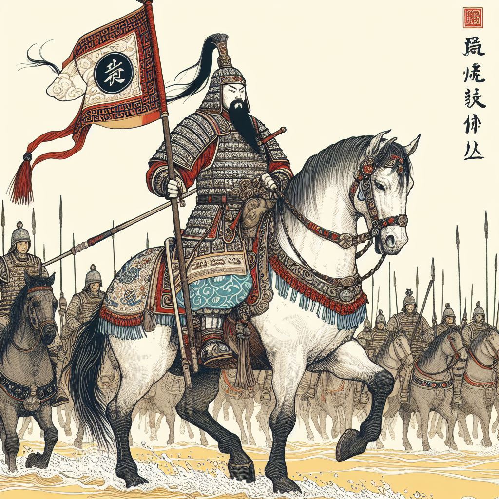 将军发白马，旌节度黄河。