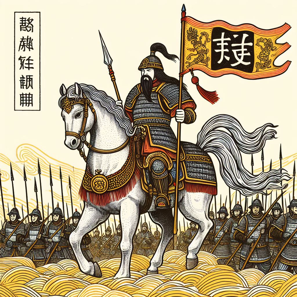 将军发白马，旌节度黄河。