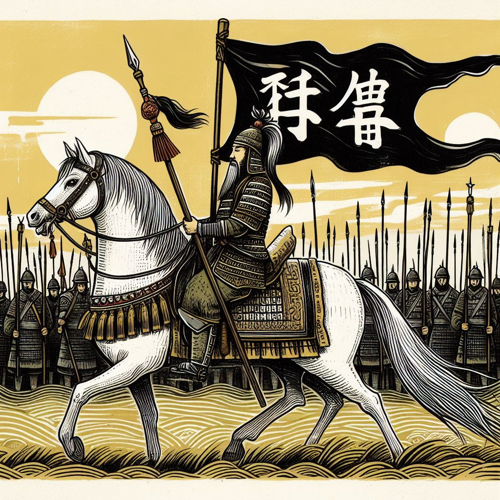 将军发白马，旌节度黄河。