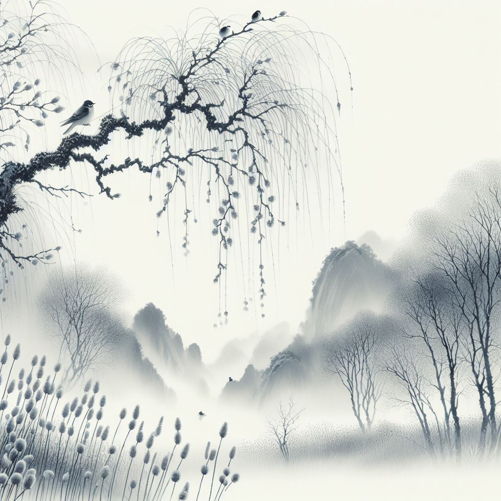 春风不解禁杨花，濛濛乱扑行人面。