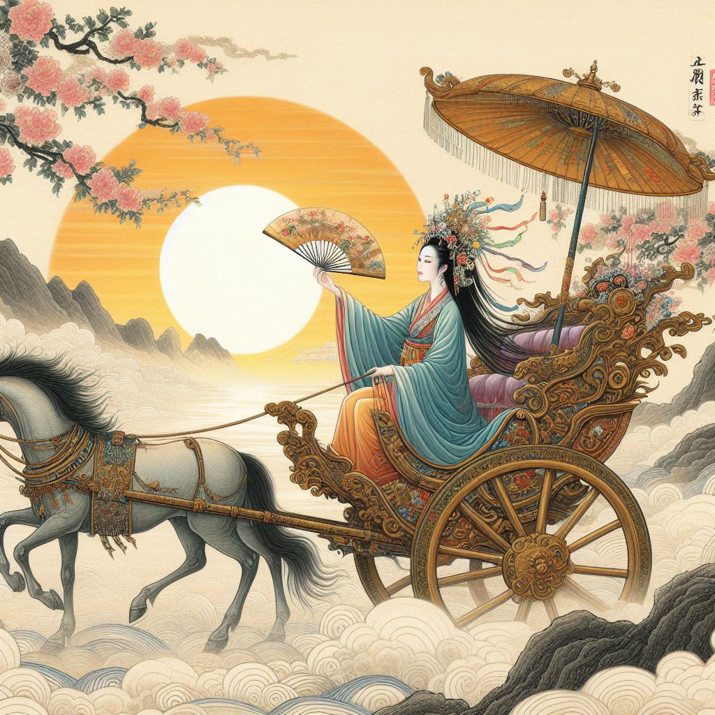 已驾七香车，心心待晓霞。 Poster