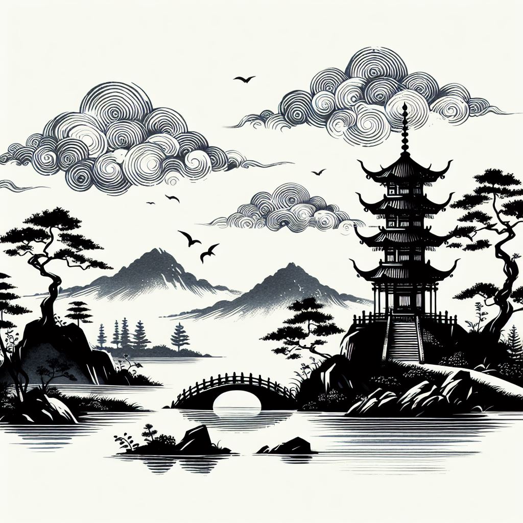 清晨入古寺，初日照高林。 Poster