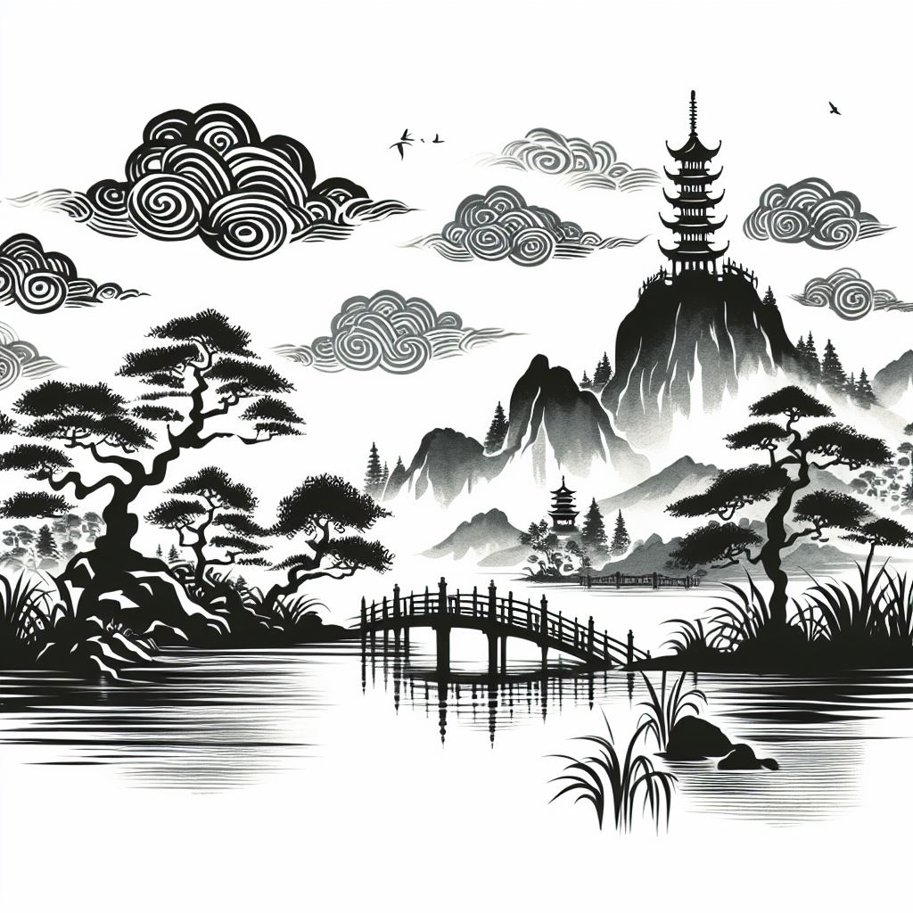 清晨入古寺，初日照高林。