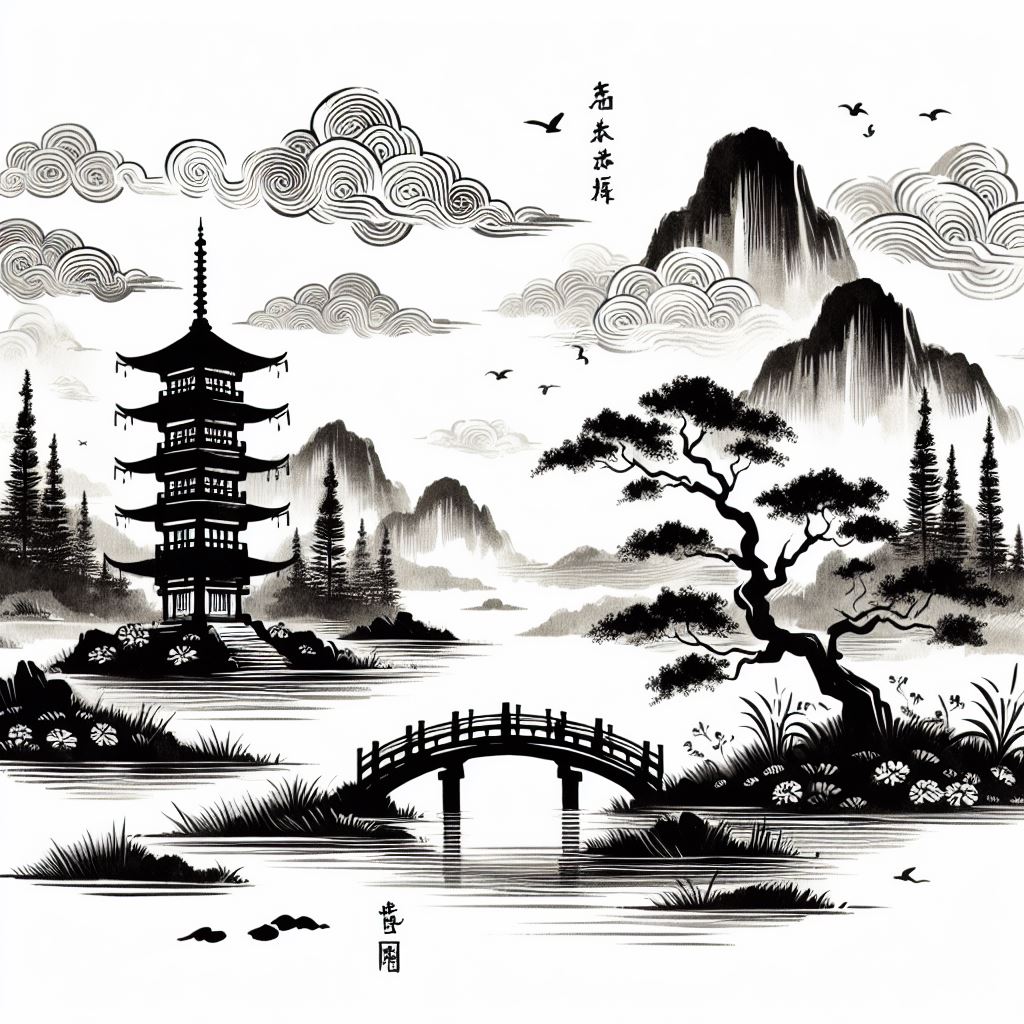 清晨入古寺，初日照高林。