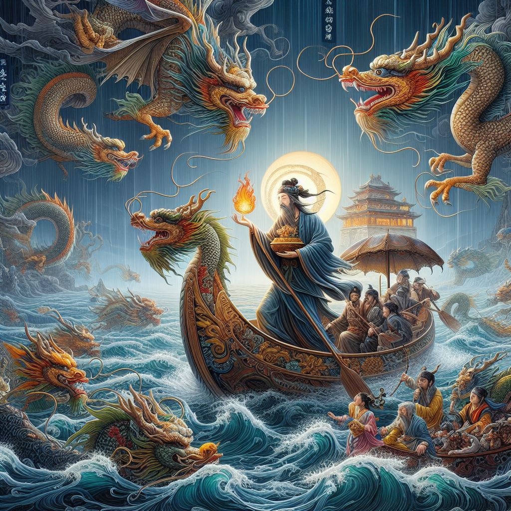 年年端午风兼雨，似为屈原陈昔冤。 Poster