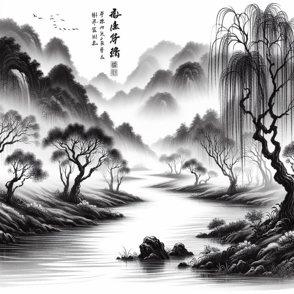 昔我往矣，杨柳依依。 Poster