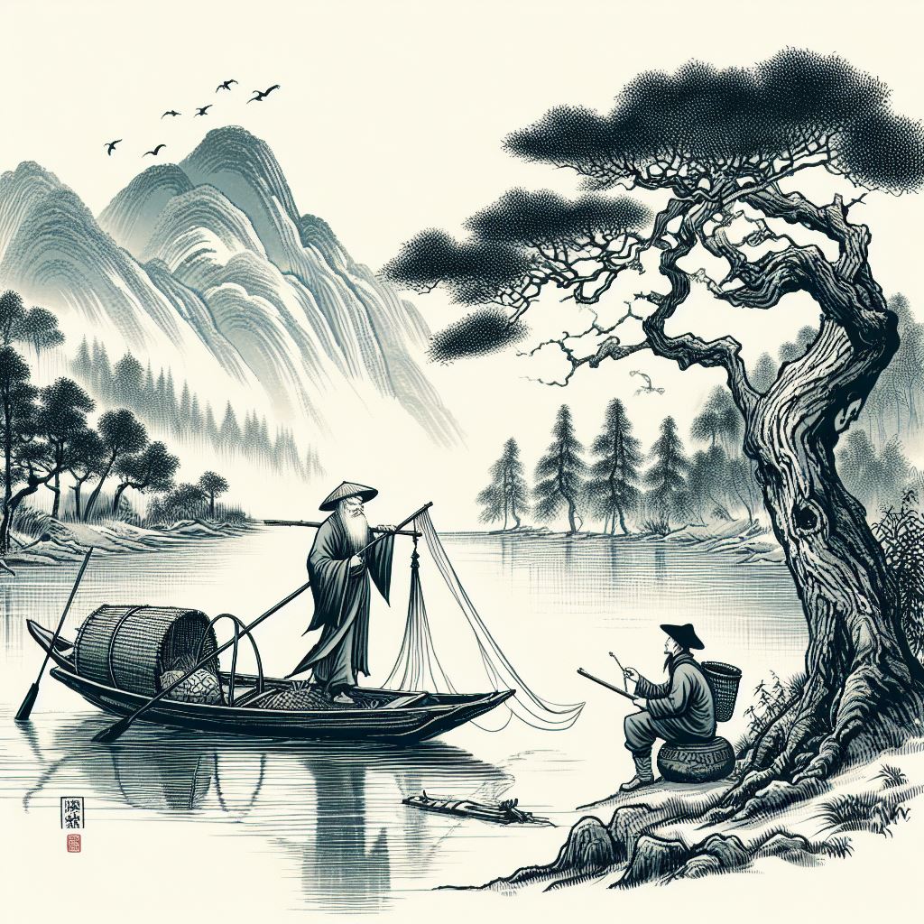 欲吊沈累无所，但有渔儿樵子，哀此写离忧。