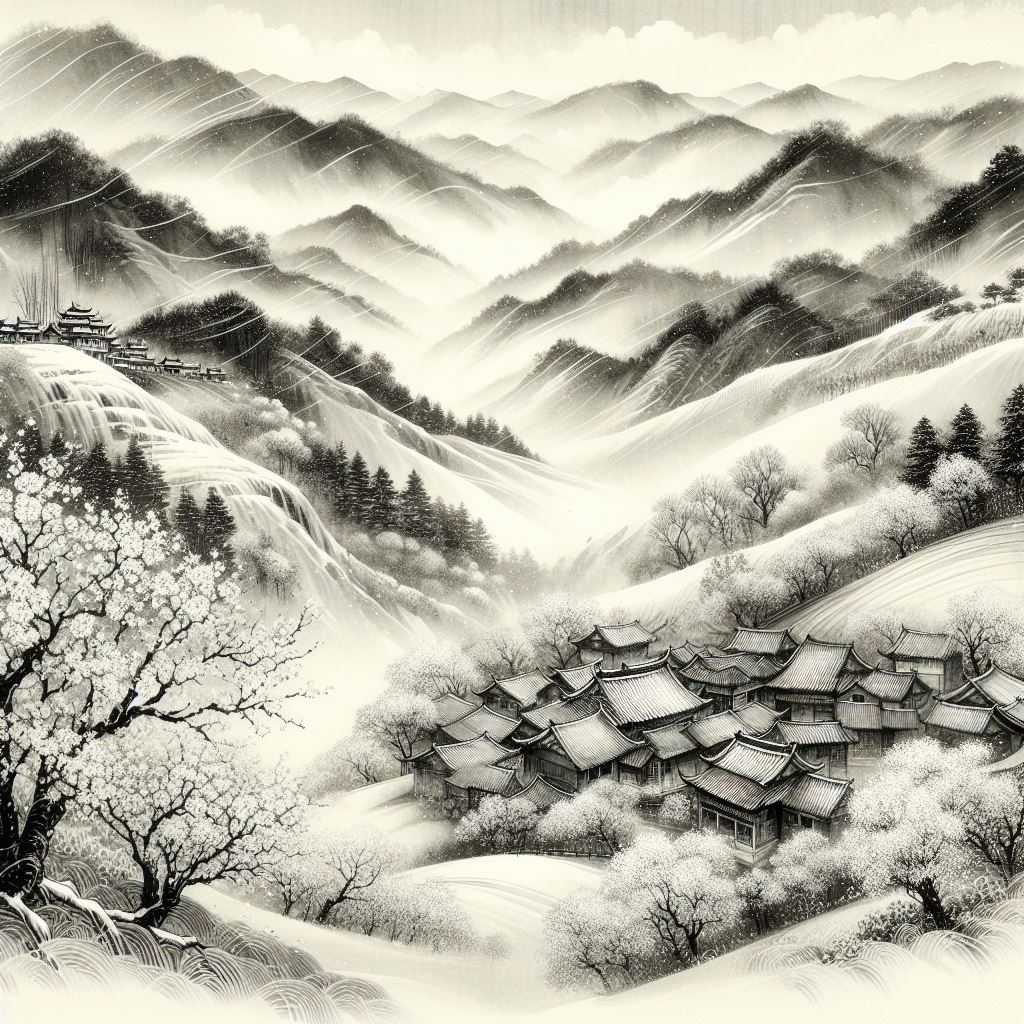 愿借天风吹得远，家家门巷尽成春。 Poster