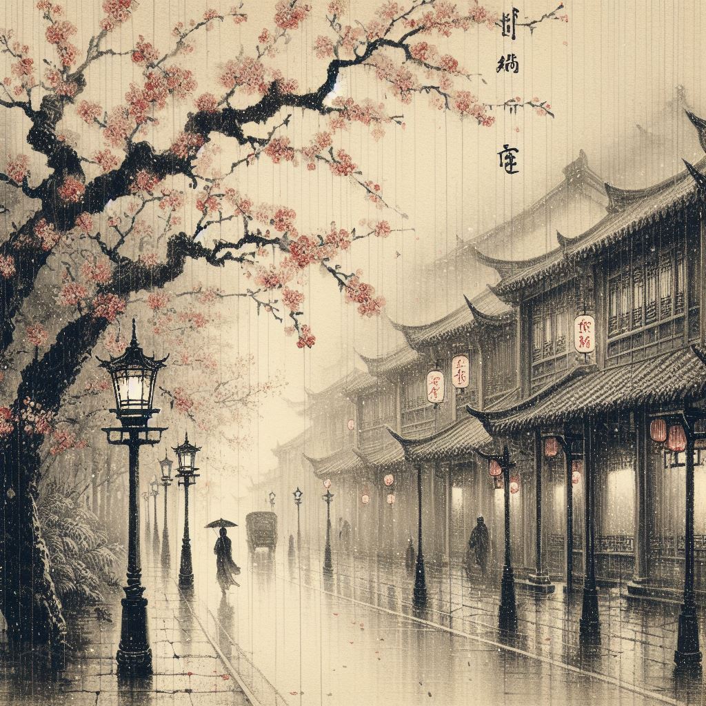 落花夜雨辞寒食。尘香明日城南陌。 Poster