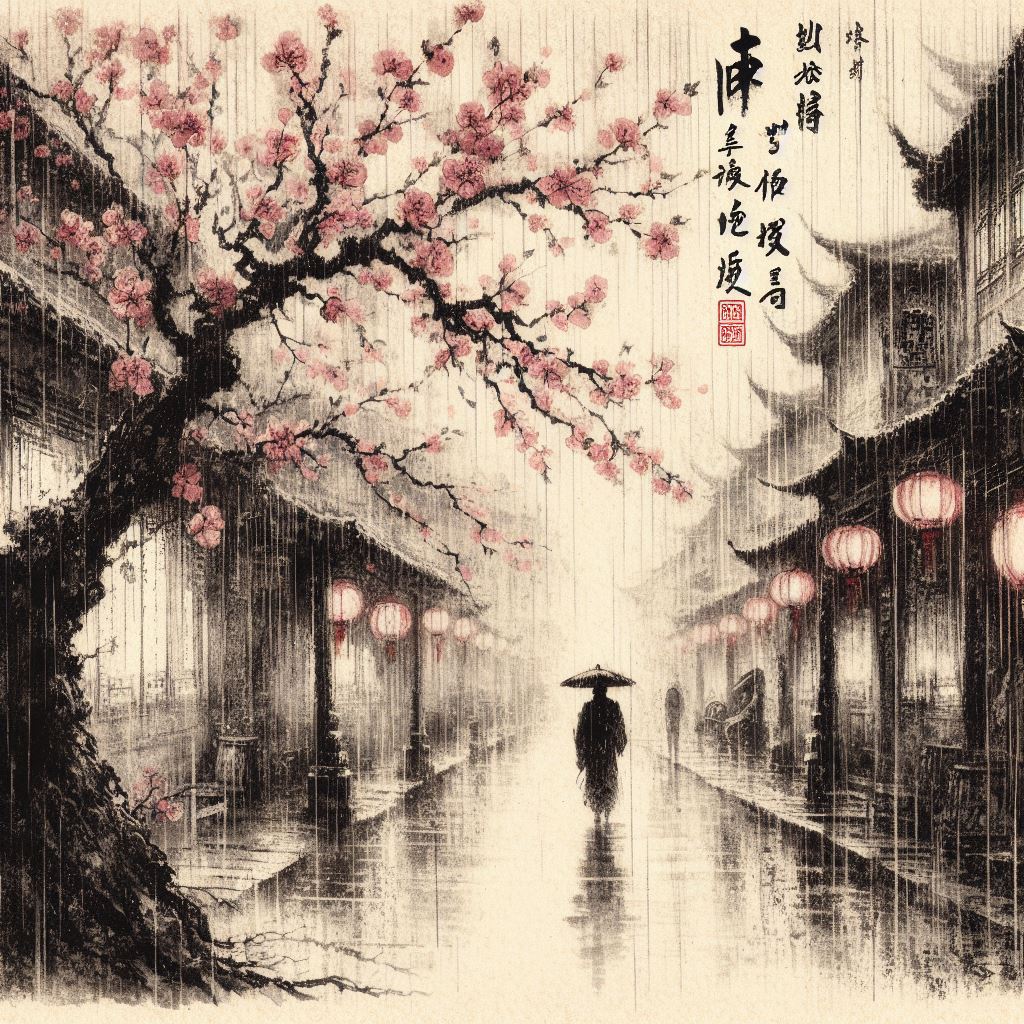 落花夜雨辞寒食。尘香明日城南陌。