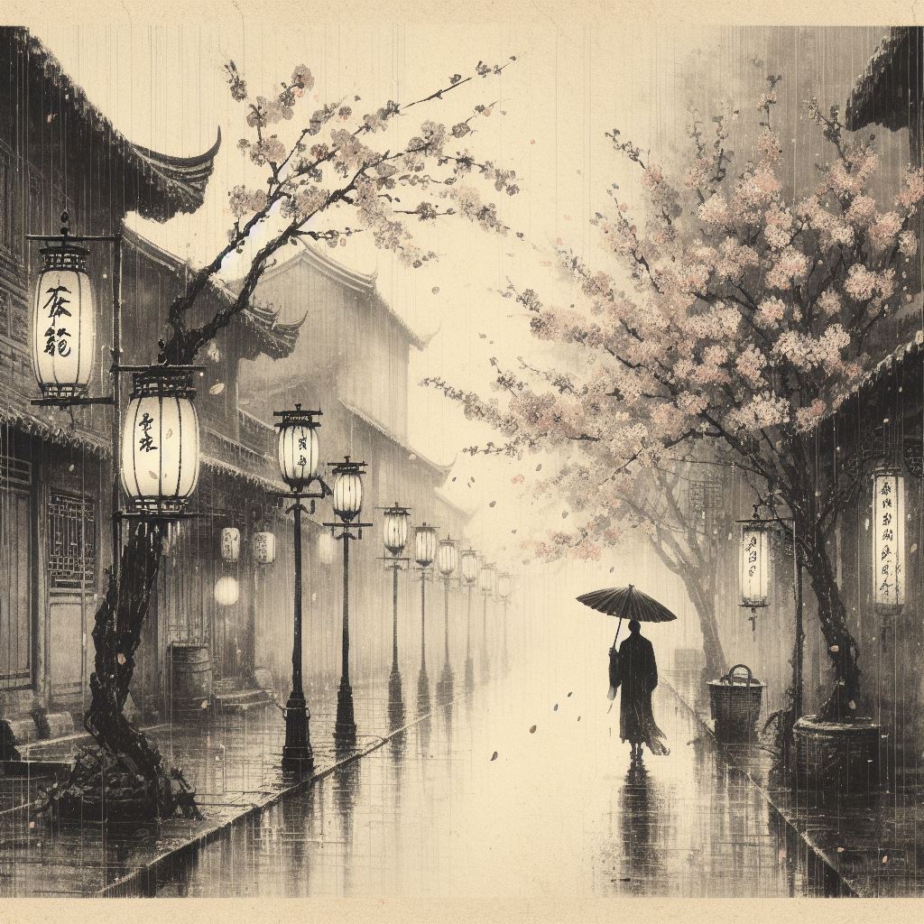 落花夜雨辞寒食。尘香明日城南陌。