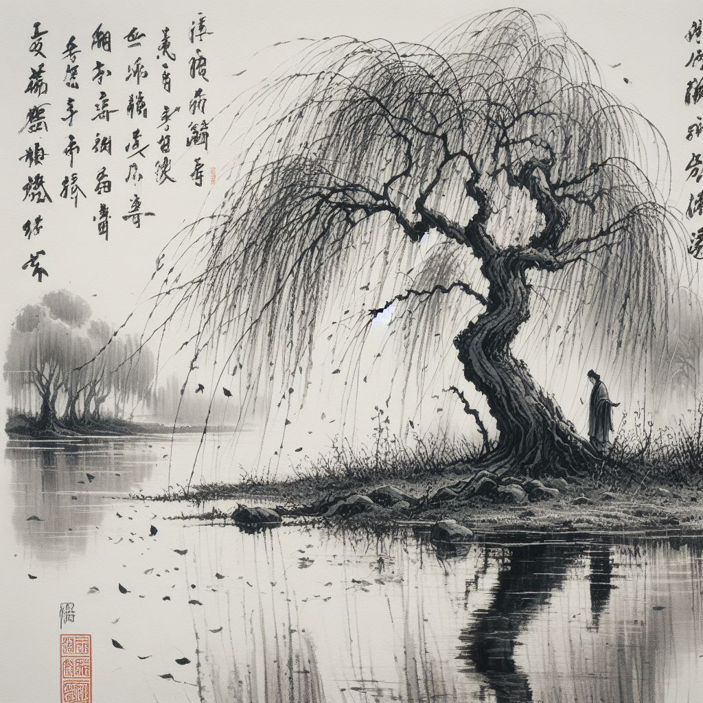 问相思、他日镜中看，萧萧发。