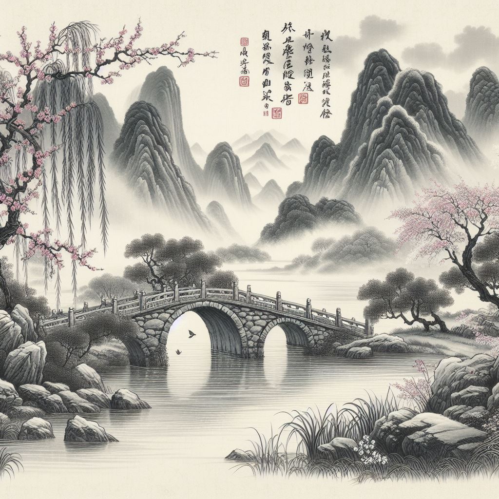 去年上巳洛桥边，今年寒食庐山曲。 Poster