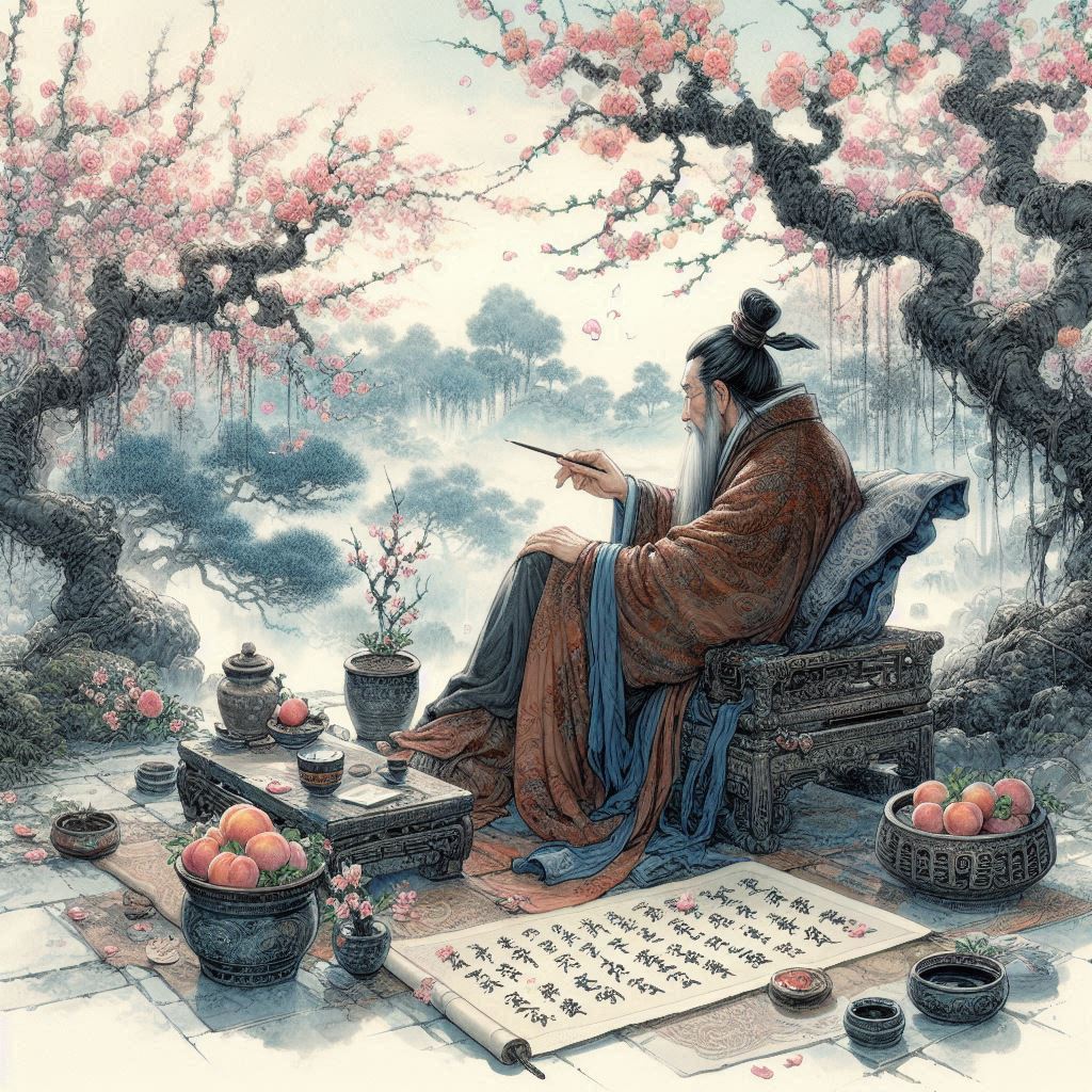 令公桃李满天下，何用堂前更种花。