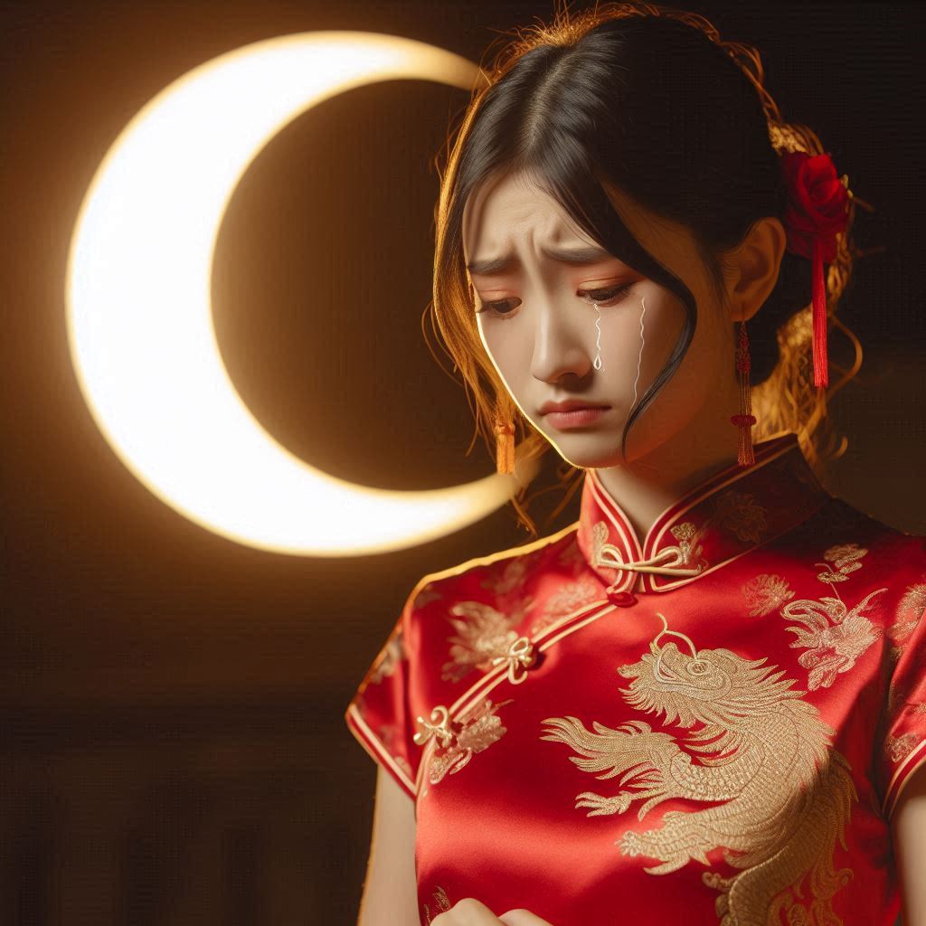 残月出门时，美人和泪辞。 Poster