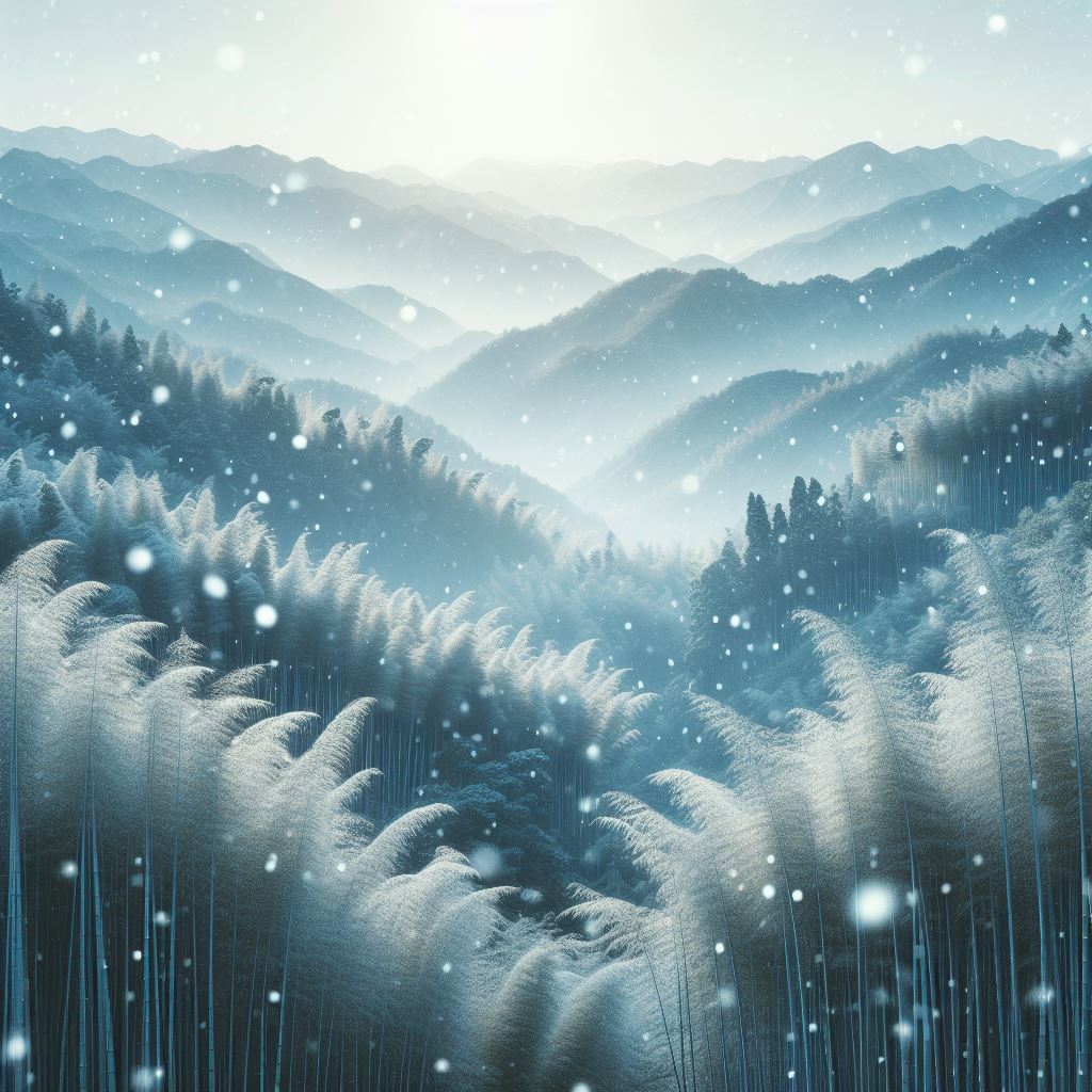 隔牖风惊竹，开门雪满山。