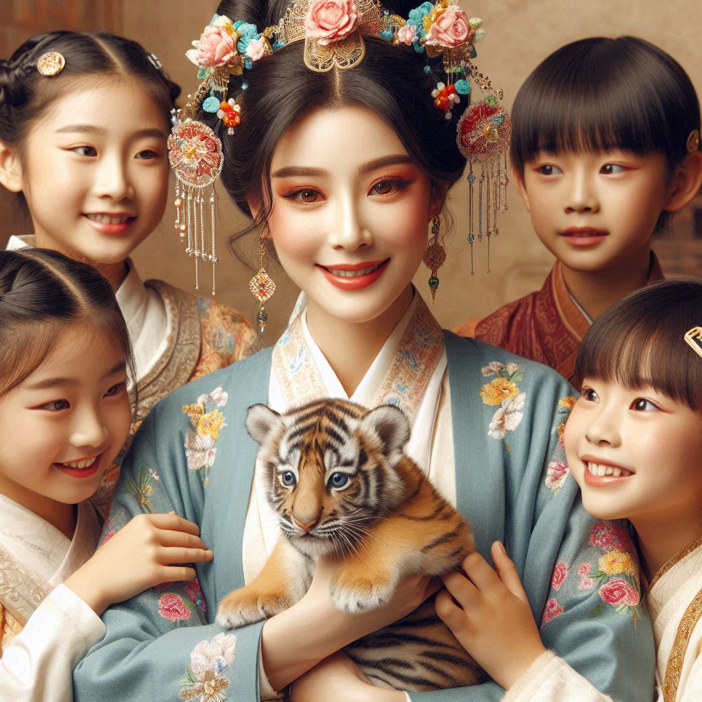 儿女纷纷夸结束，新样钗符艾虎。