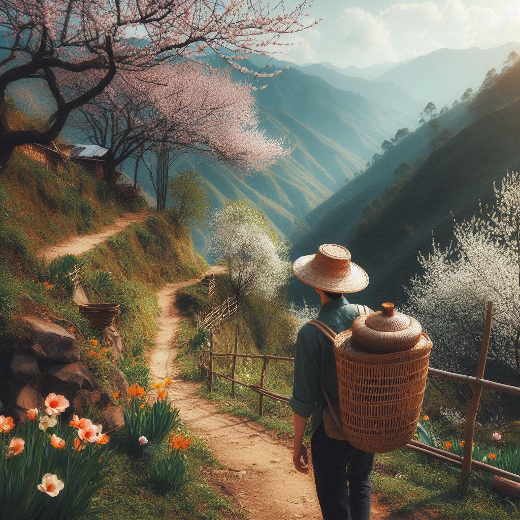入春才七日，离家已二年。