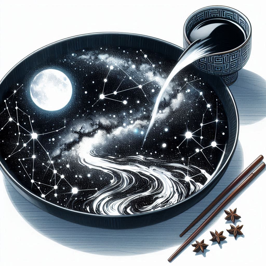 星点点，月团团。倒流河汉入杯盘。 Poster