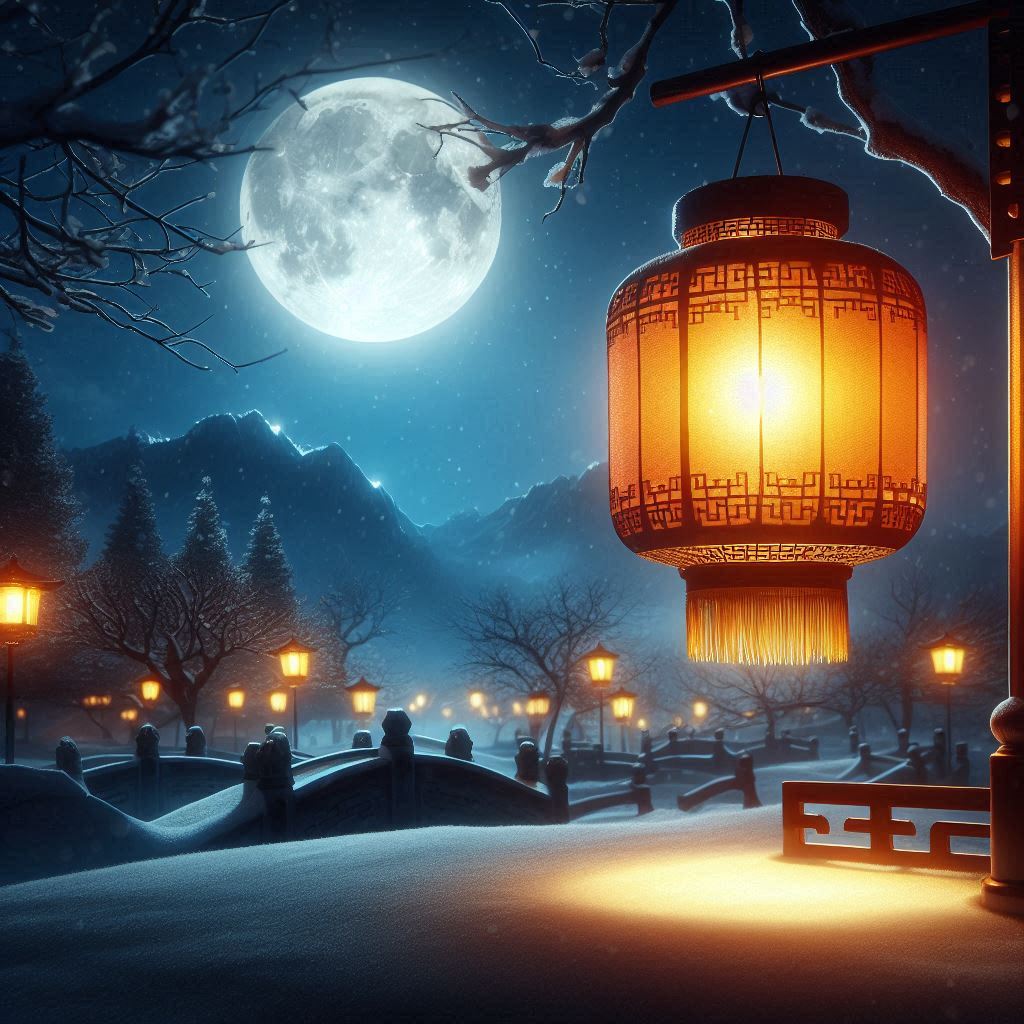今年元夜时，月与灯依旧。