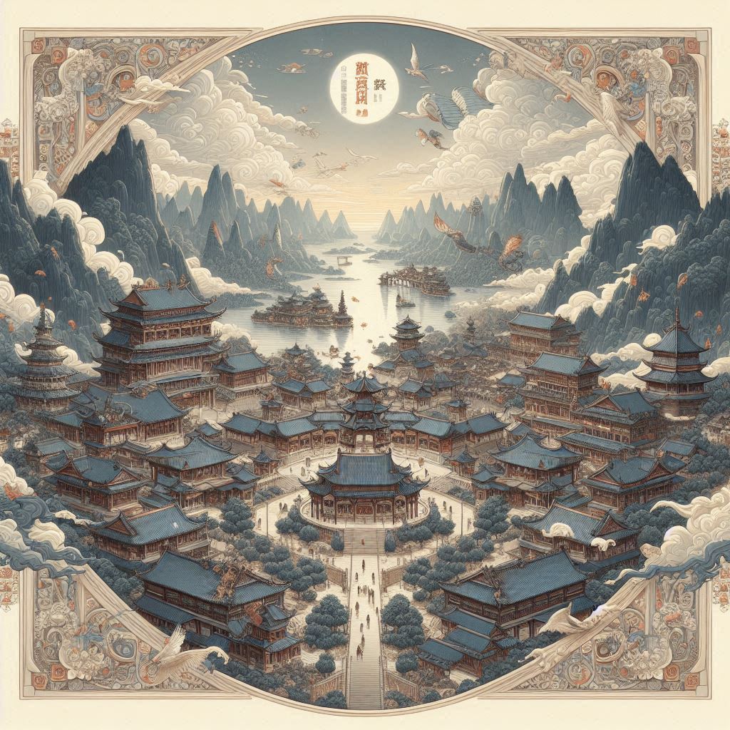 四面边声连角起，千嶂里，长烟落日孤城闭。