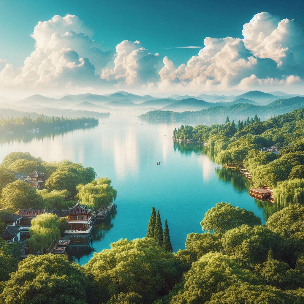 天容水色西湖好，云物俱鲜。