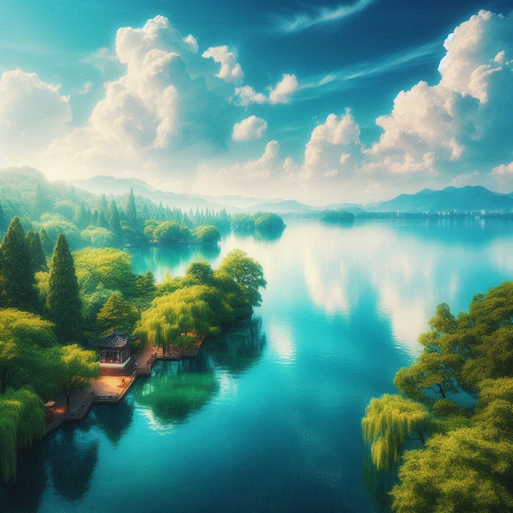 天容水色西湖好，云物俱鲜。